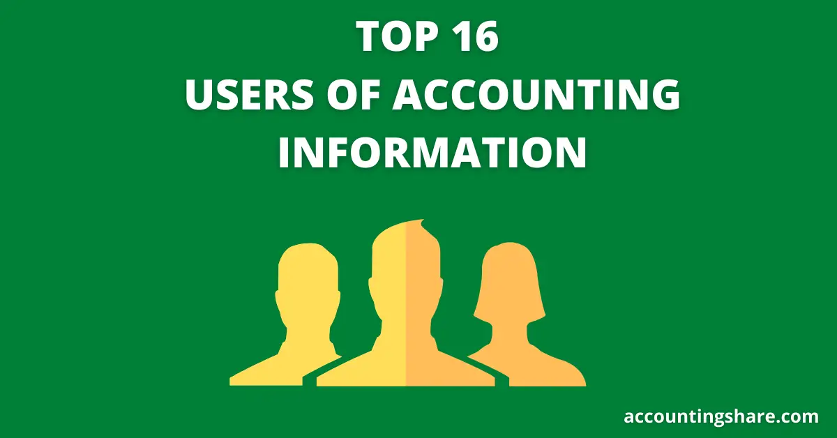Top 16 Users of Accounting Information